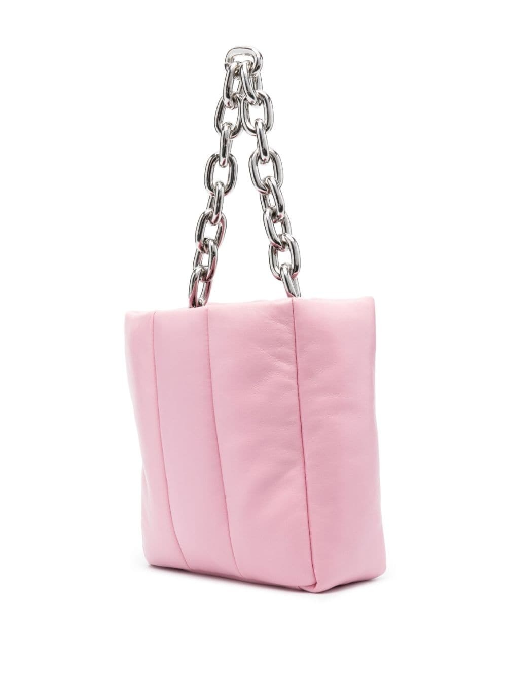 quilted leather tote bag - 4