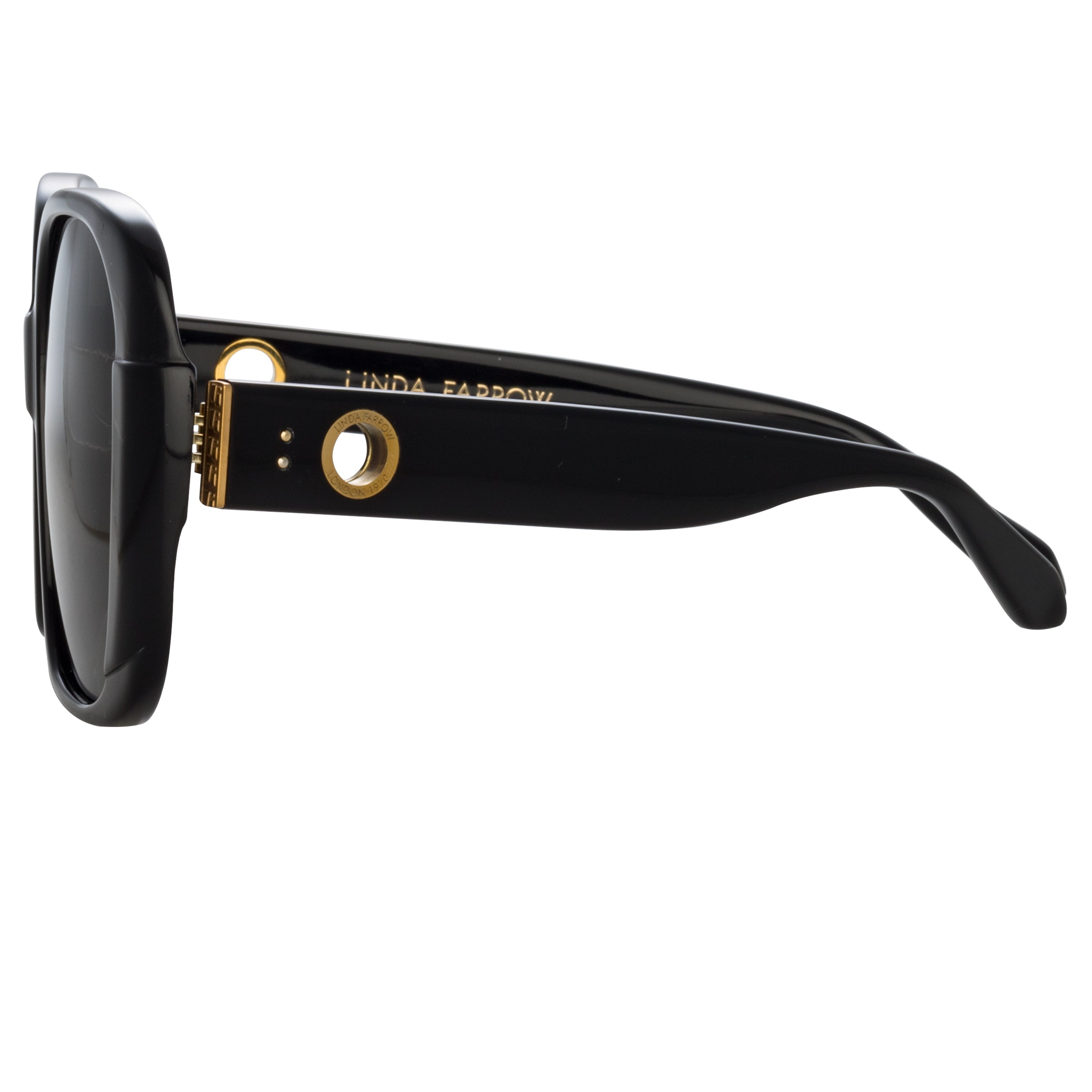 MIMA OVERSIZED SUNGLASSES IN BLACK - 4