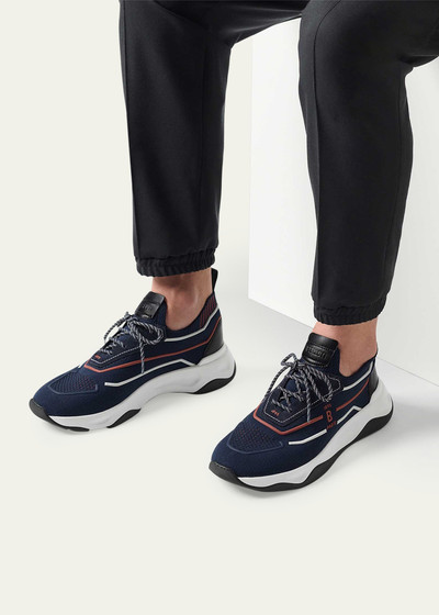 Berluti Men's Shadow Knit Runner Sneakers outlook