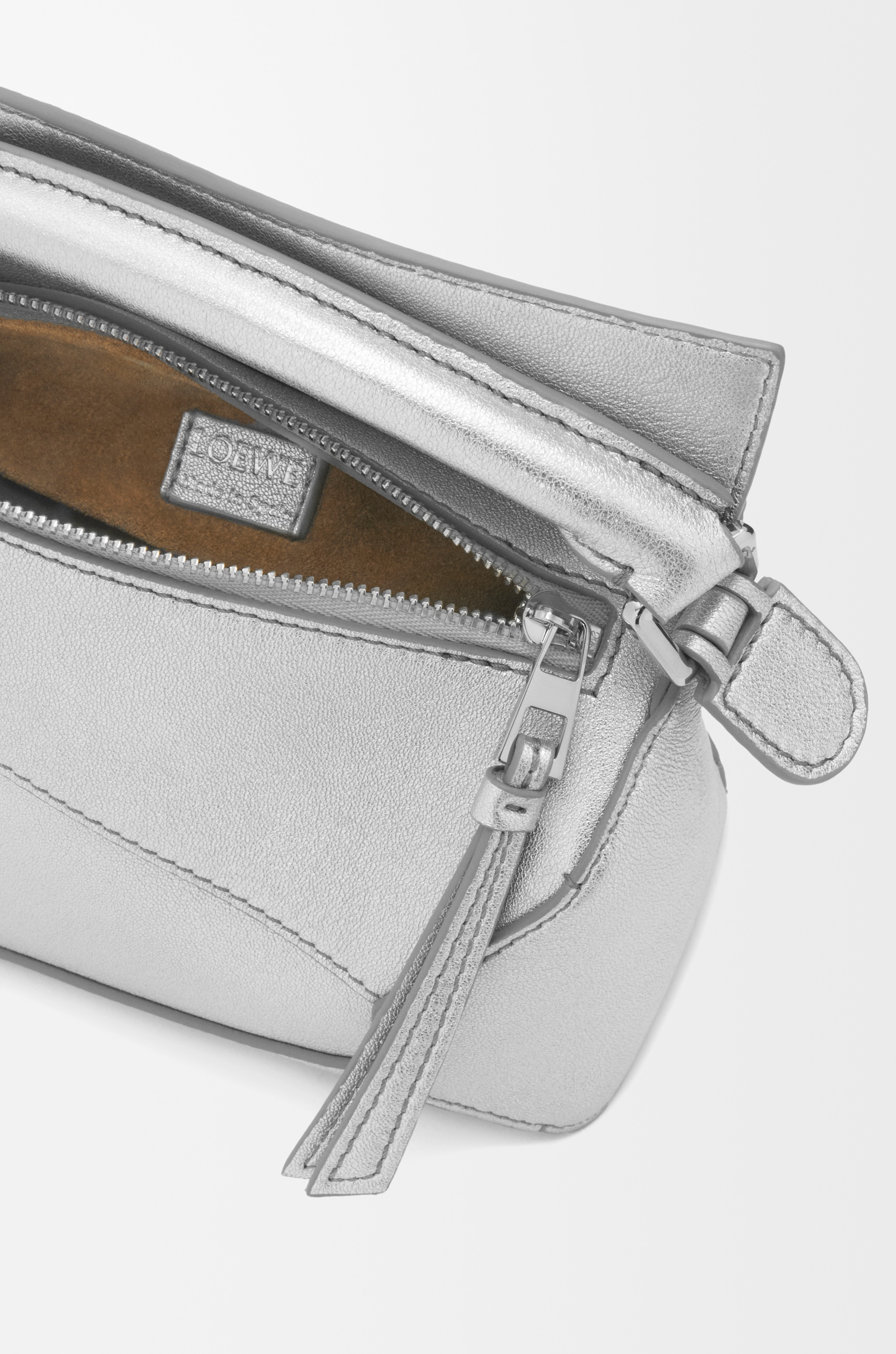 Mini Puzzle bag in laminated lambskin - 8