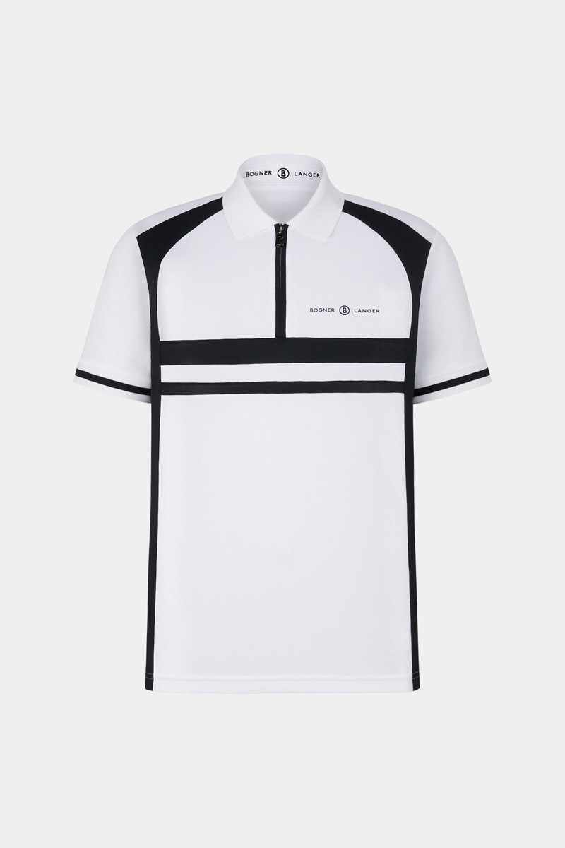 Bernhard Polo shirt in White/Black 1