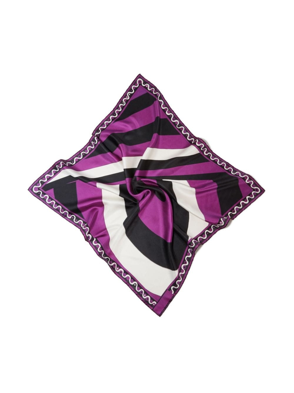 large Iride-print reversible silk scarf - 4