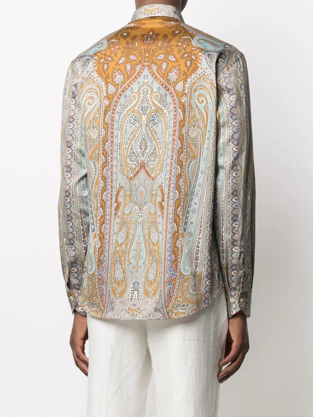 paisley pattern long-sleeve shirt - 4