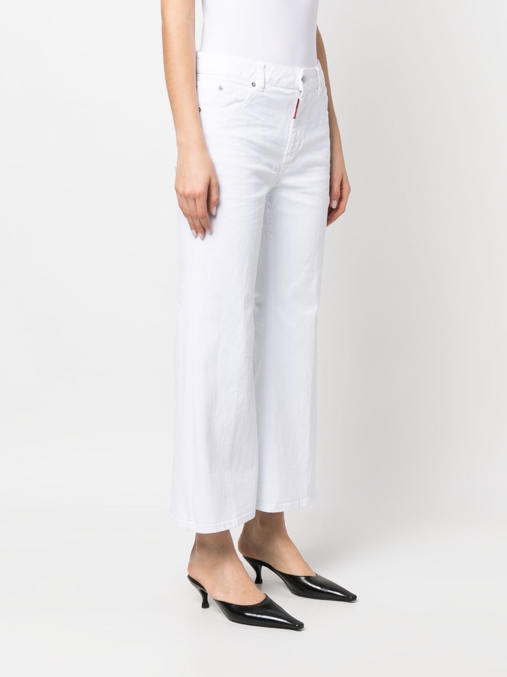 White Bull cropped jeans - 3