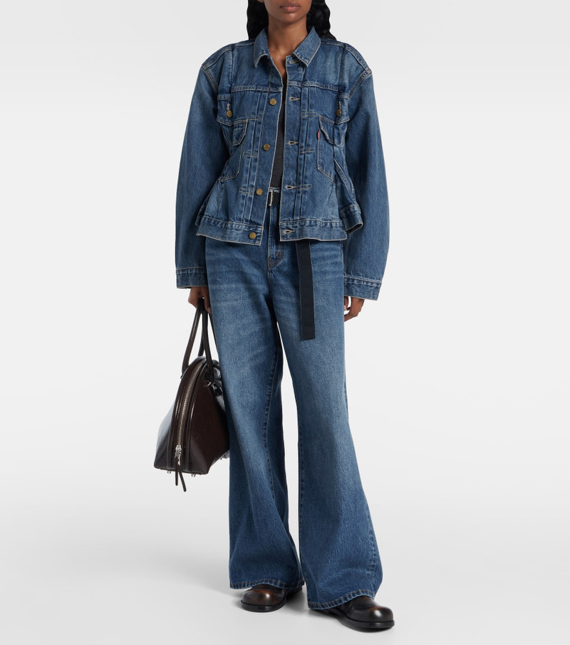 sacai x Levi's® high-rise wide-leg jeans outlook