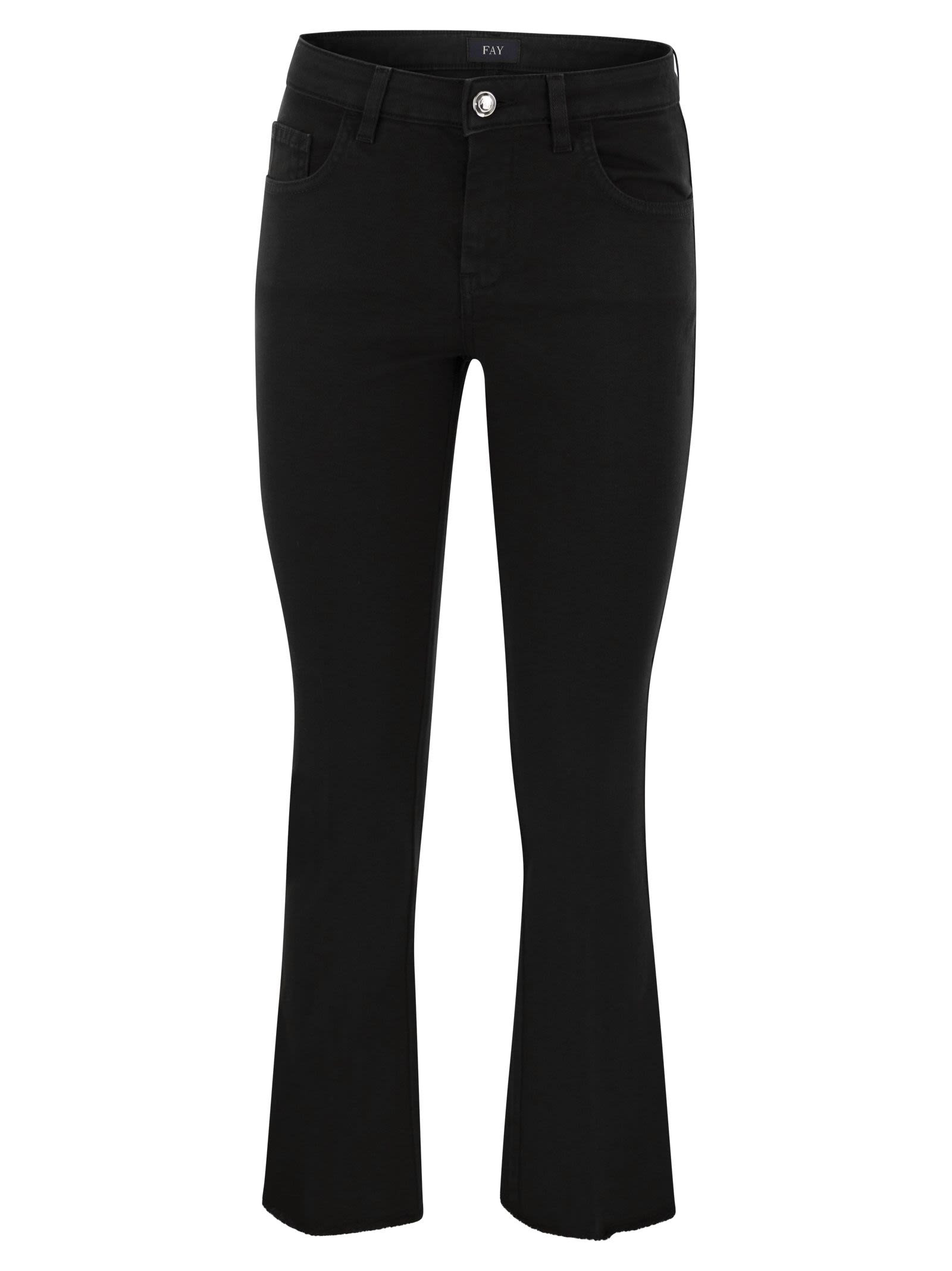 FAY - Fay Women 5-Pocket Trousers In Stretch Cotton. - 1