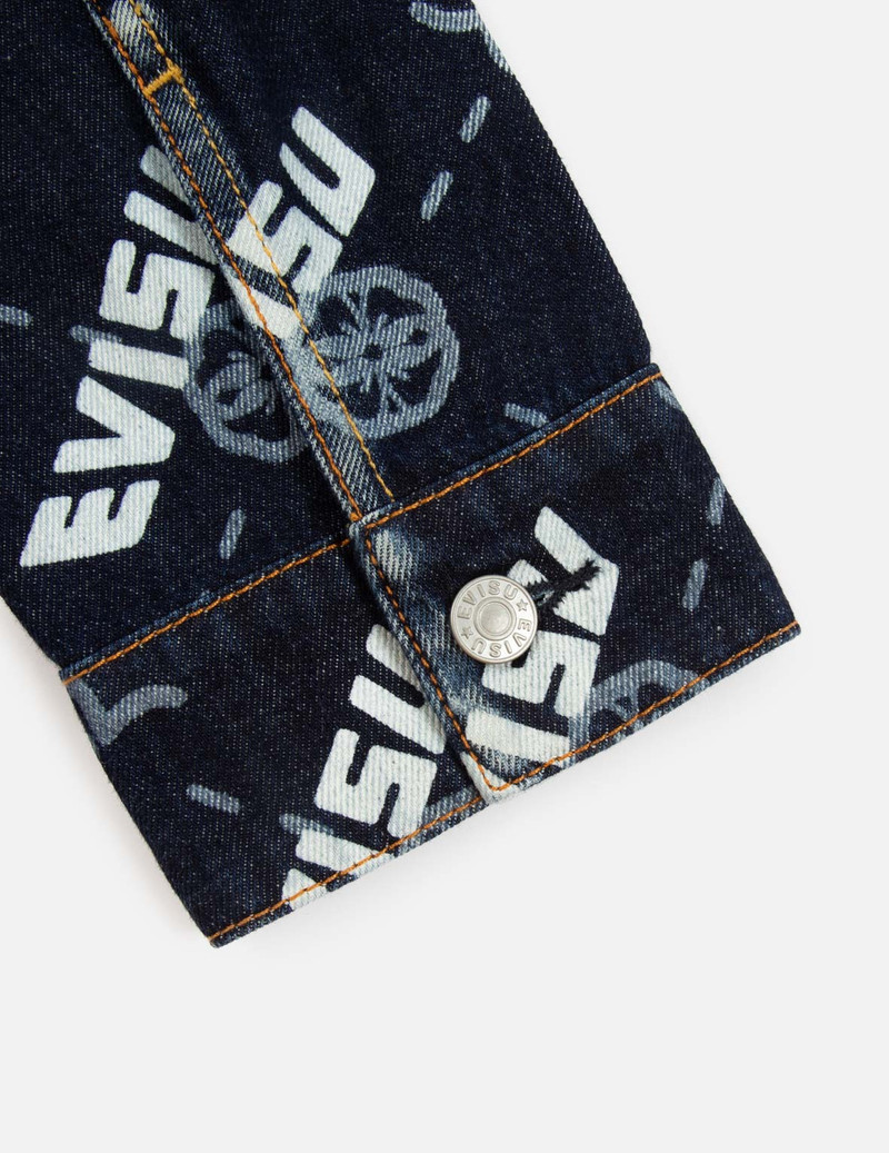 DOUBLE MONOGRAM PRINT DENIM JACKET 9