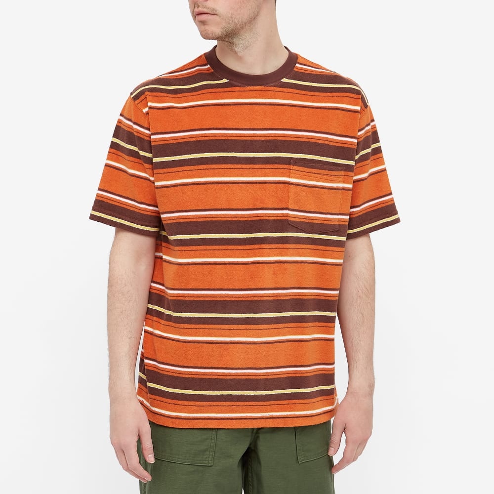 Beams Plus Pile Stripe Pocket Tee - 3