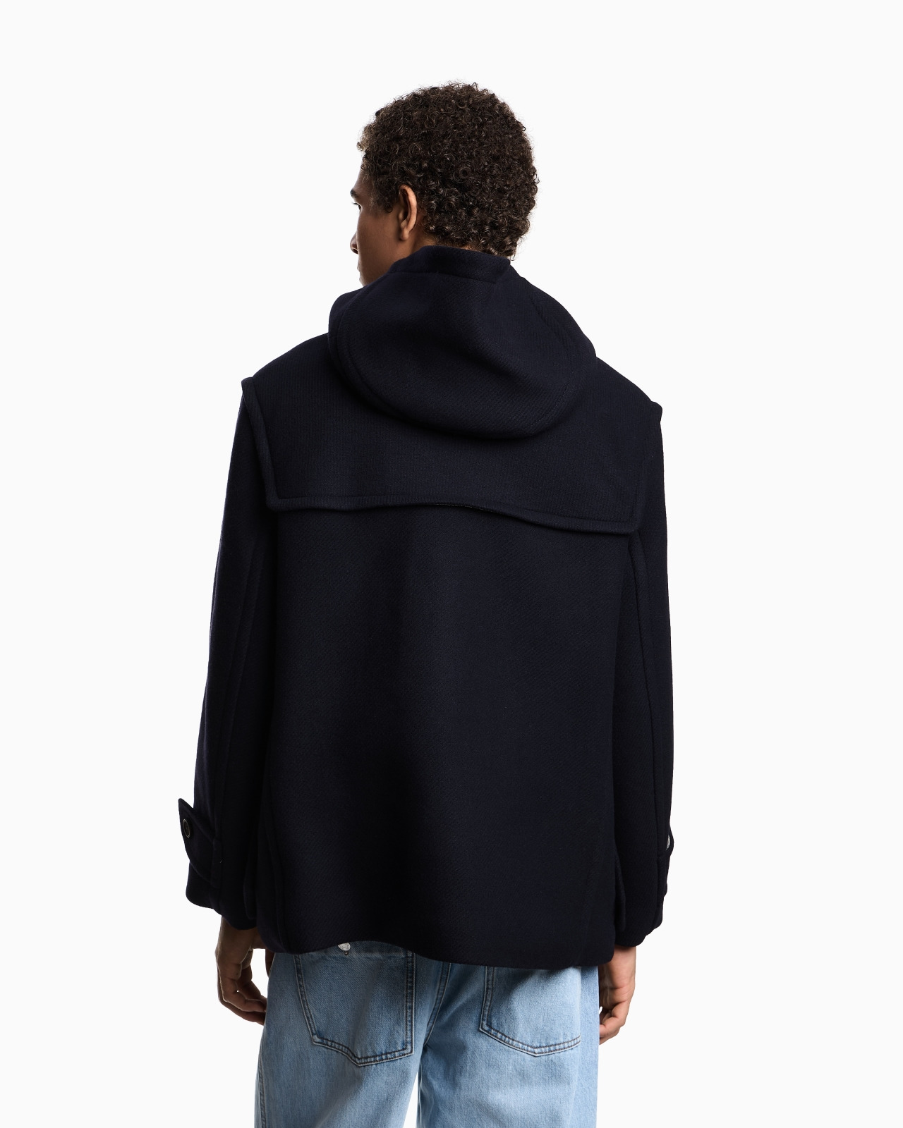 VIRGIN-WOOL CLOTH DUFFEL COAT - 3