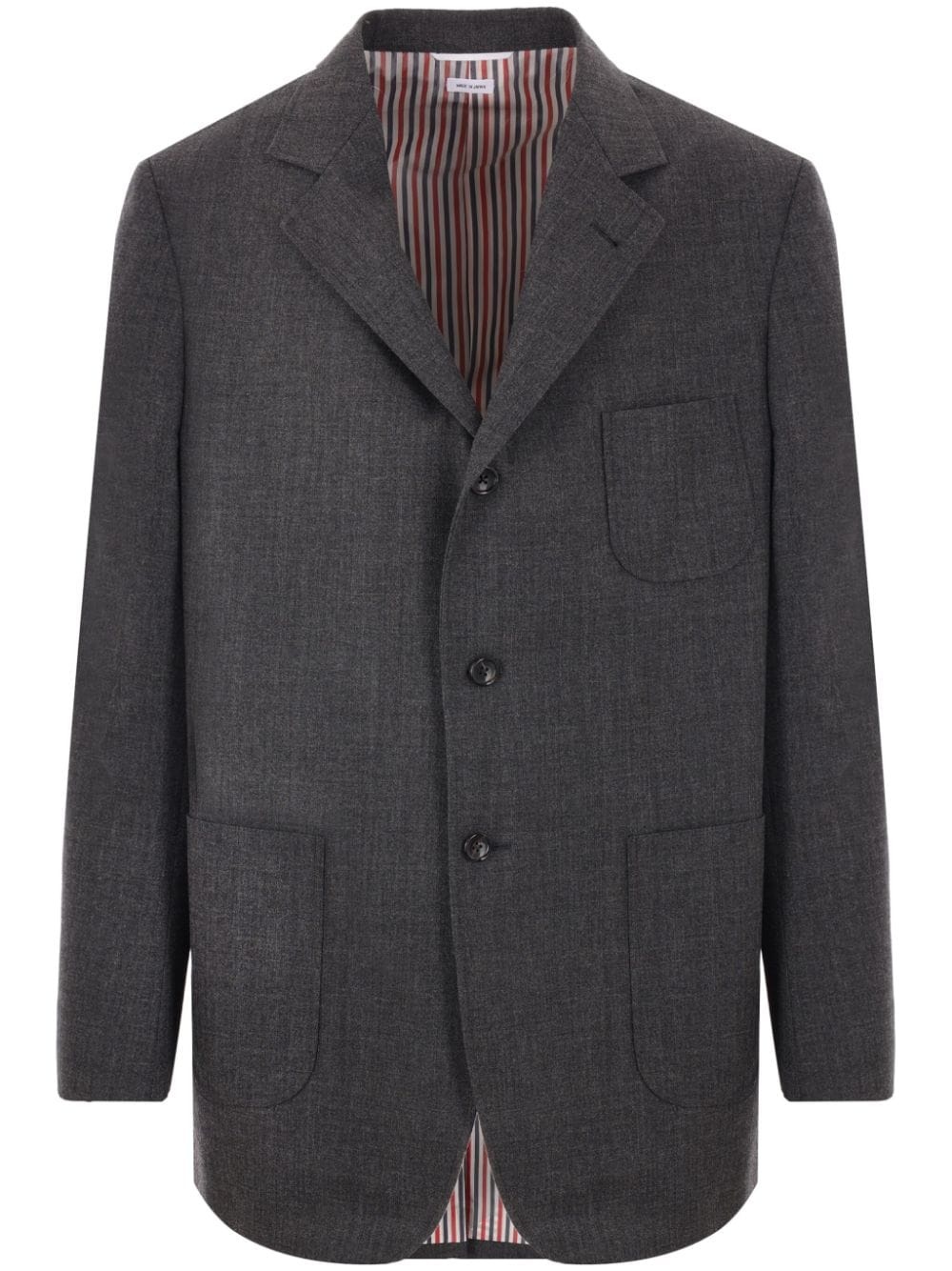 single-breasted wool blazer - 1
