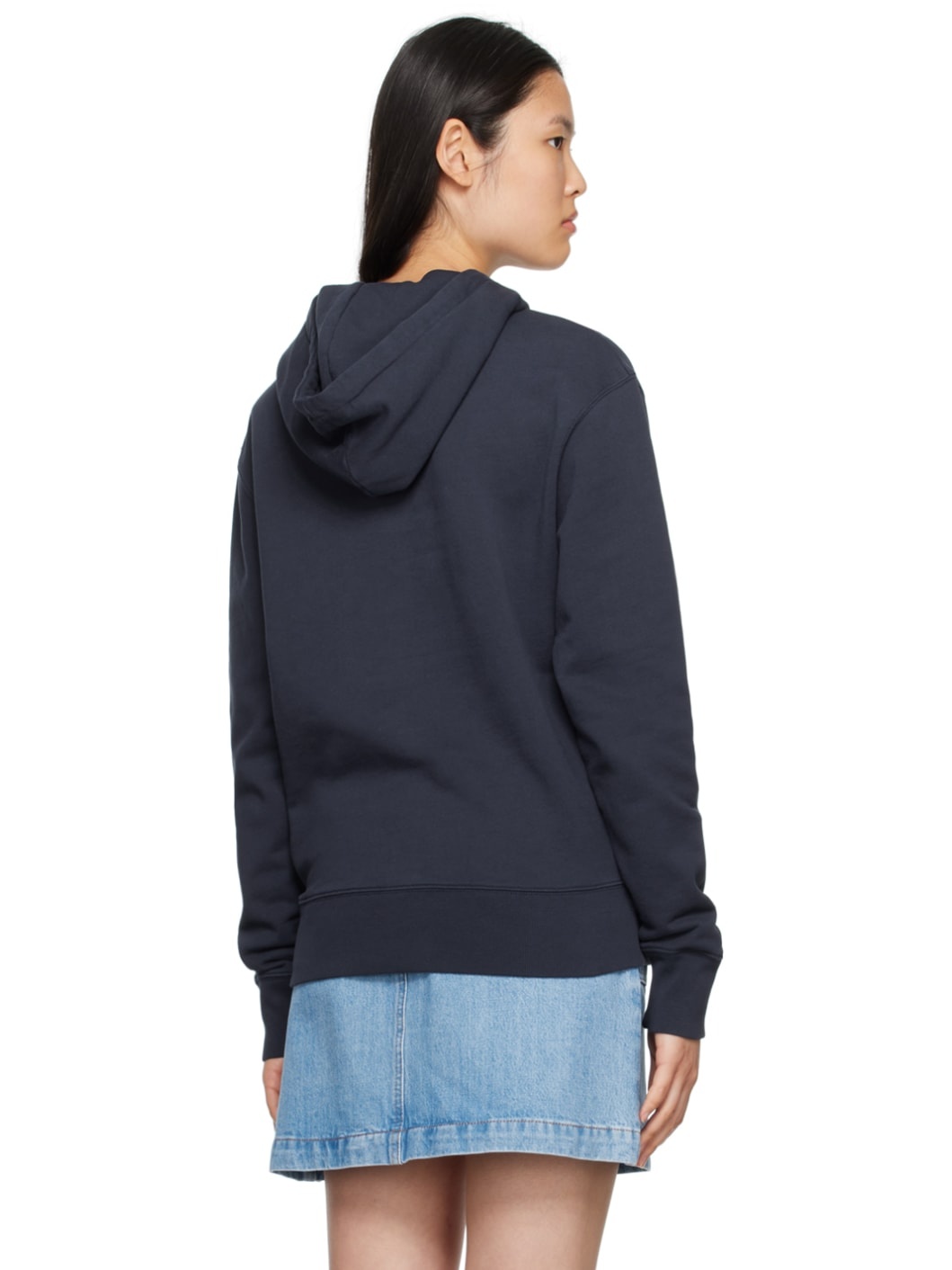 Navy Fox Head Hoodie - 3