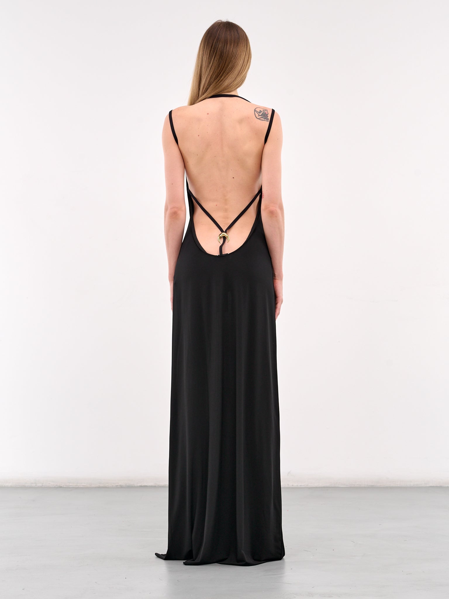 Draped Jersey Thong Dress - 3