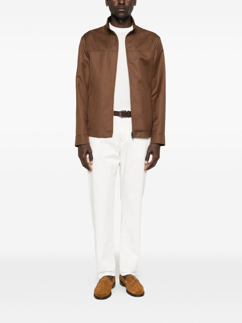 Canali zip-up shirt jacket outlook