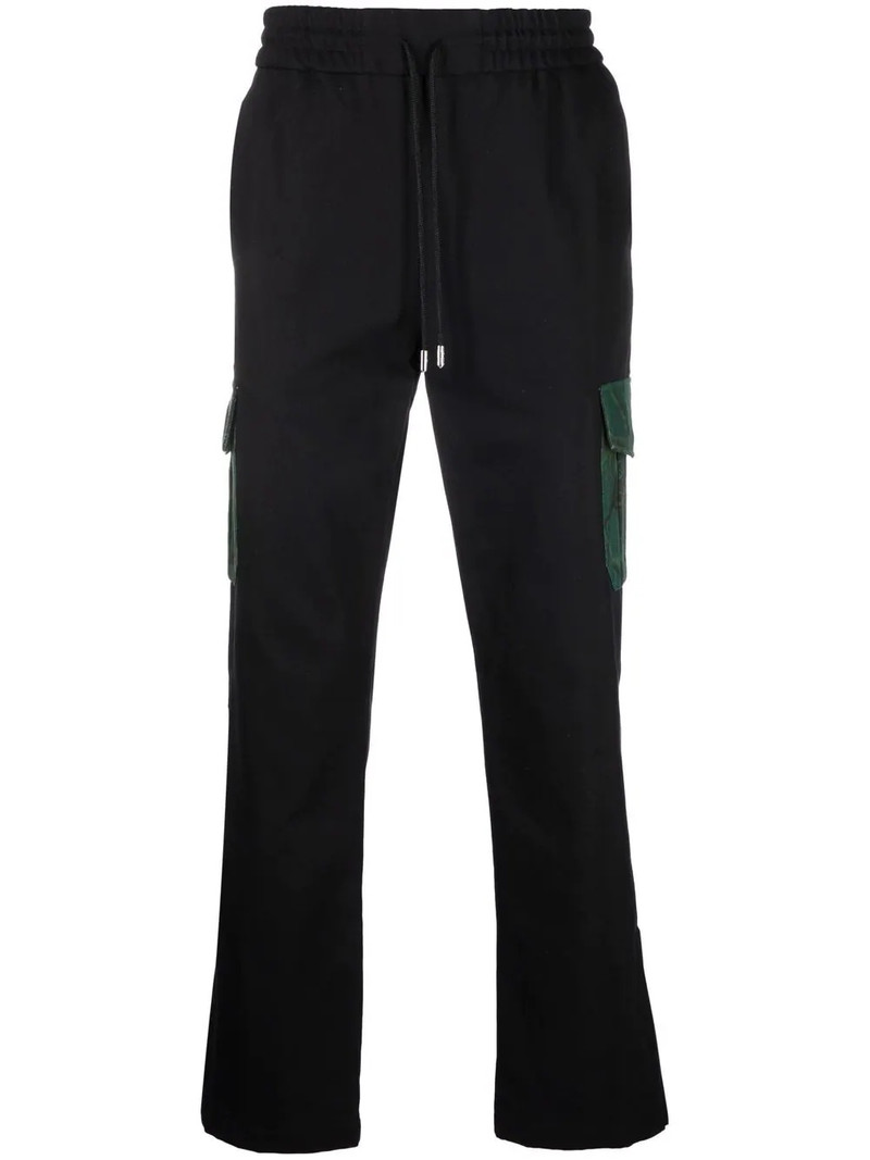 floral-print cargo track trousers 1