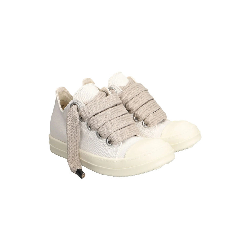 Rick Owens DRKSHDW WOMEN'S JUMBOLACE LOW SNEAKERS (MILK) outlook
