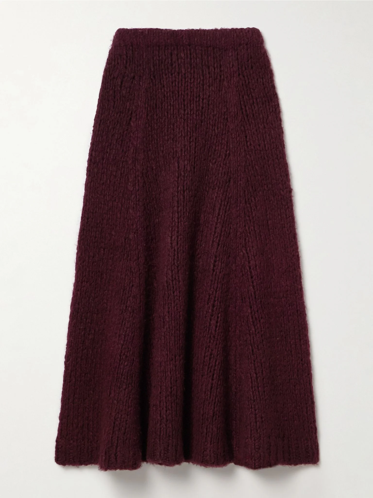 Perses cashmere midi skirt Burgundy - 1