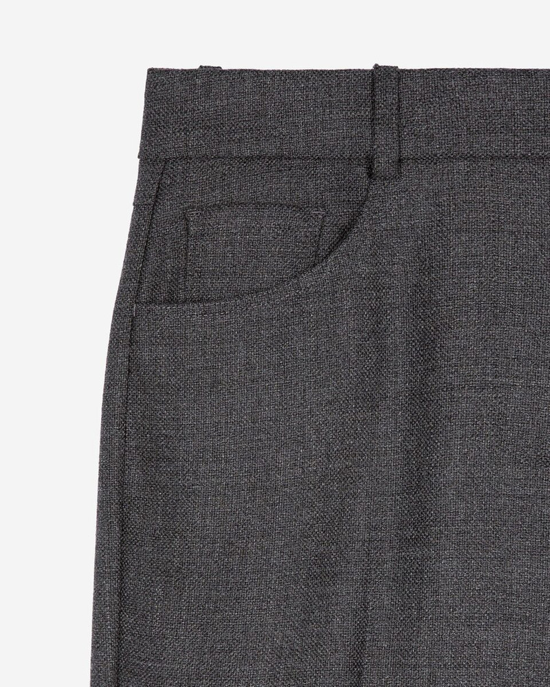 DARK GREY WOOL BOOTCUT PANTS 6