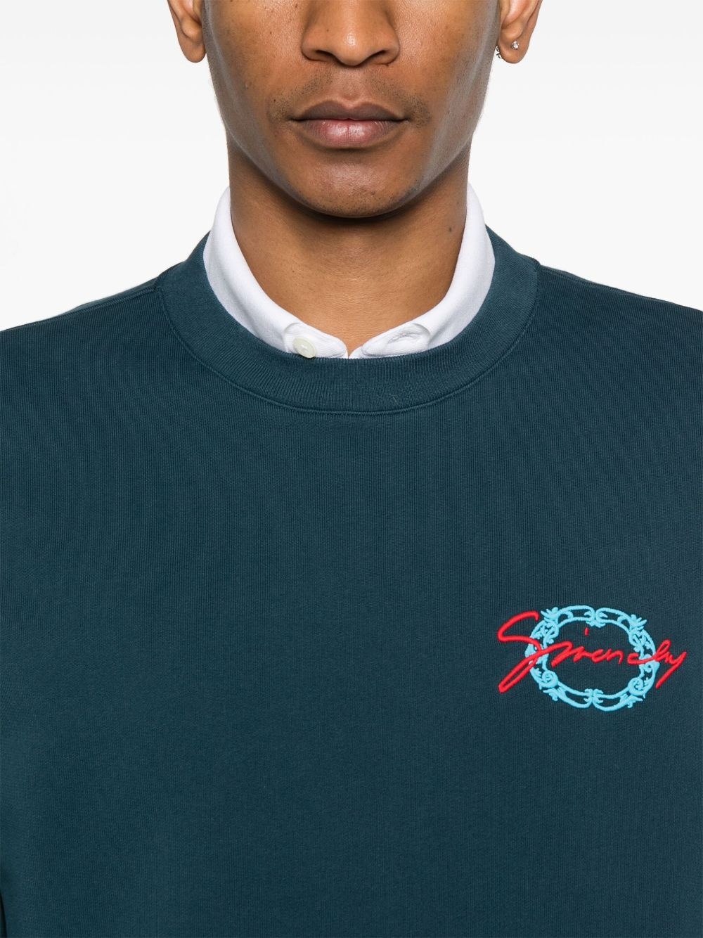 Givenchy medallion-embroidery sweatshirt - 5