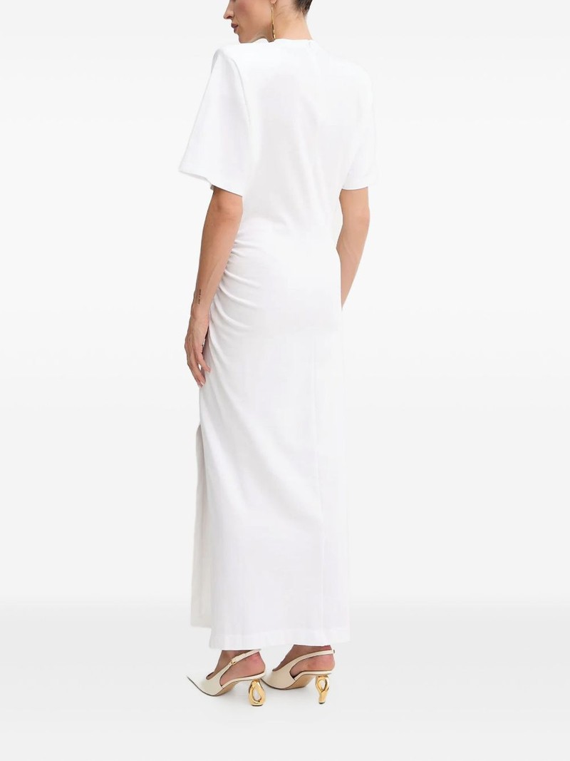 shoulder-padded side-split maxi dress 3