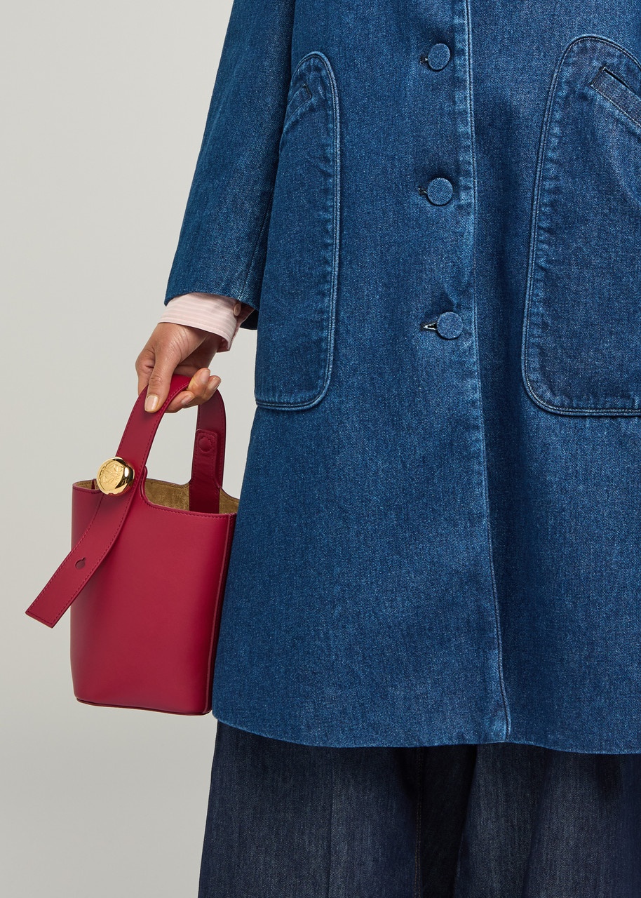 Loewe Pebble Mini Leather Bucket bag - 5