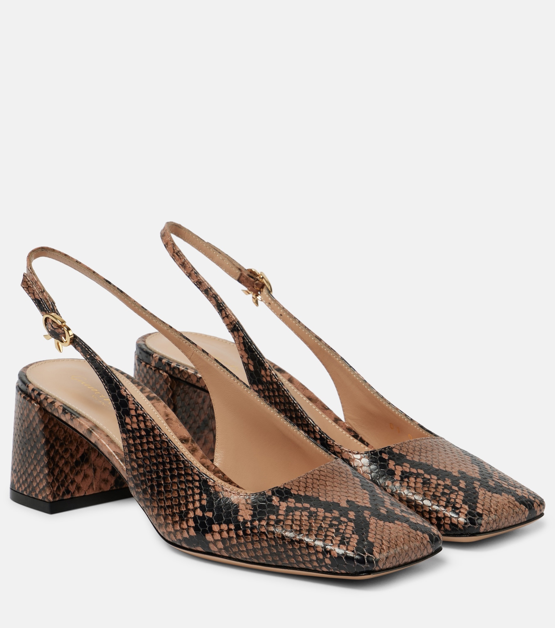 Borneo leather slingback pumps - 1