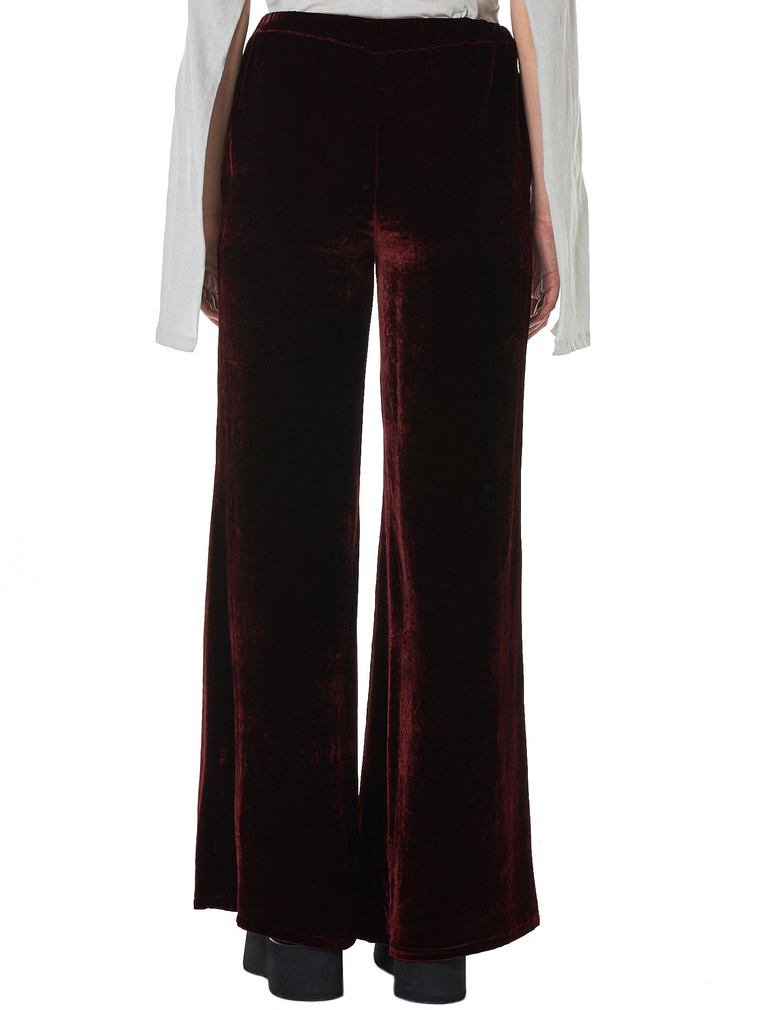 Velvet Palazzo Trousers - 3