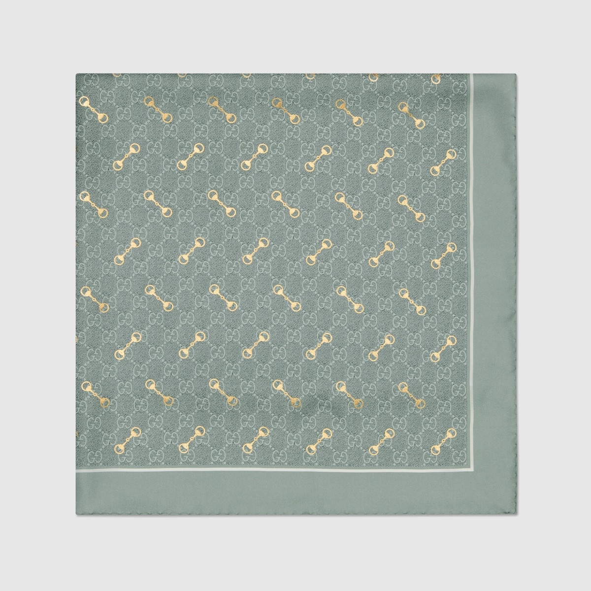 GG print with Horsebit silk carré 2