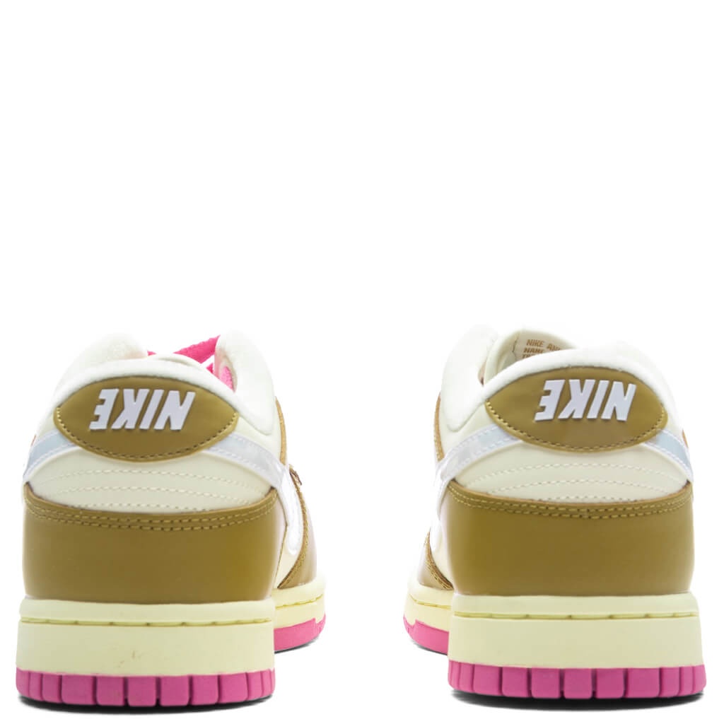 WOMEN'S DUNK LOW SE - BRONZINE/COCONUT MILK/PLAYFUL PINK - 4