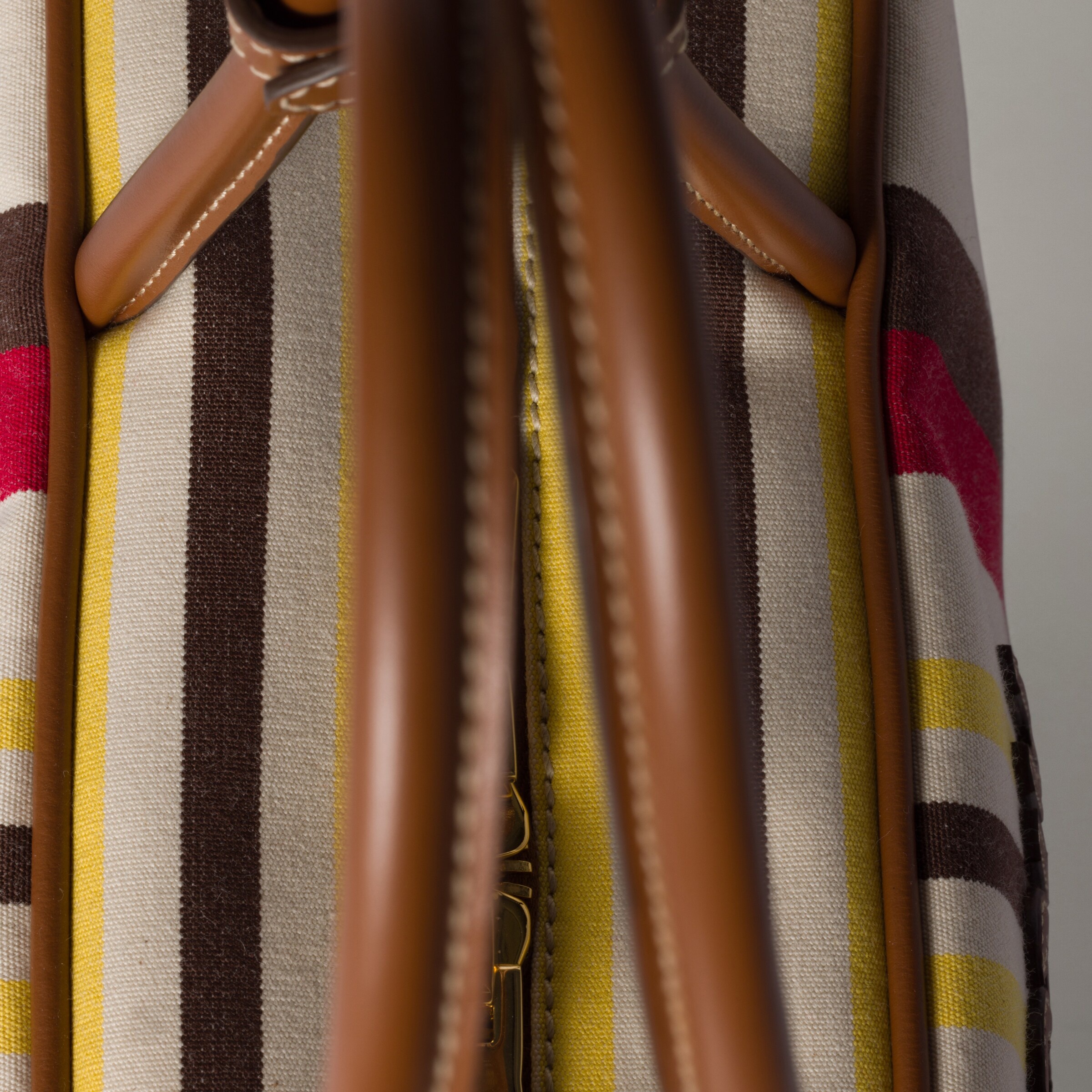 Beau canvas and leather bag - 7