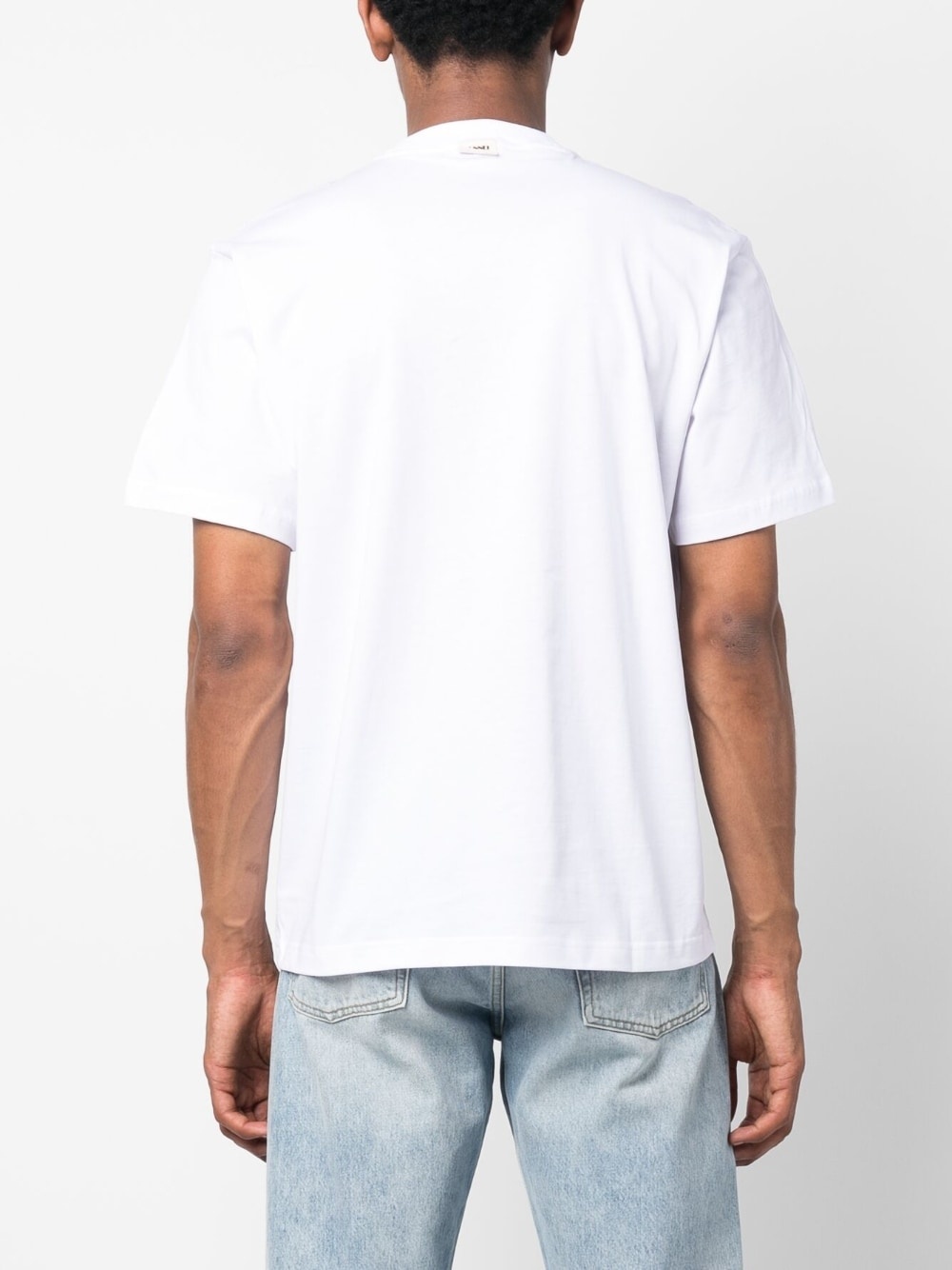 logo-patch cotton T-shirt - 4