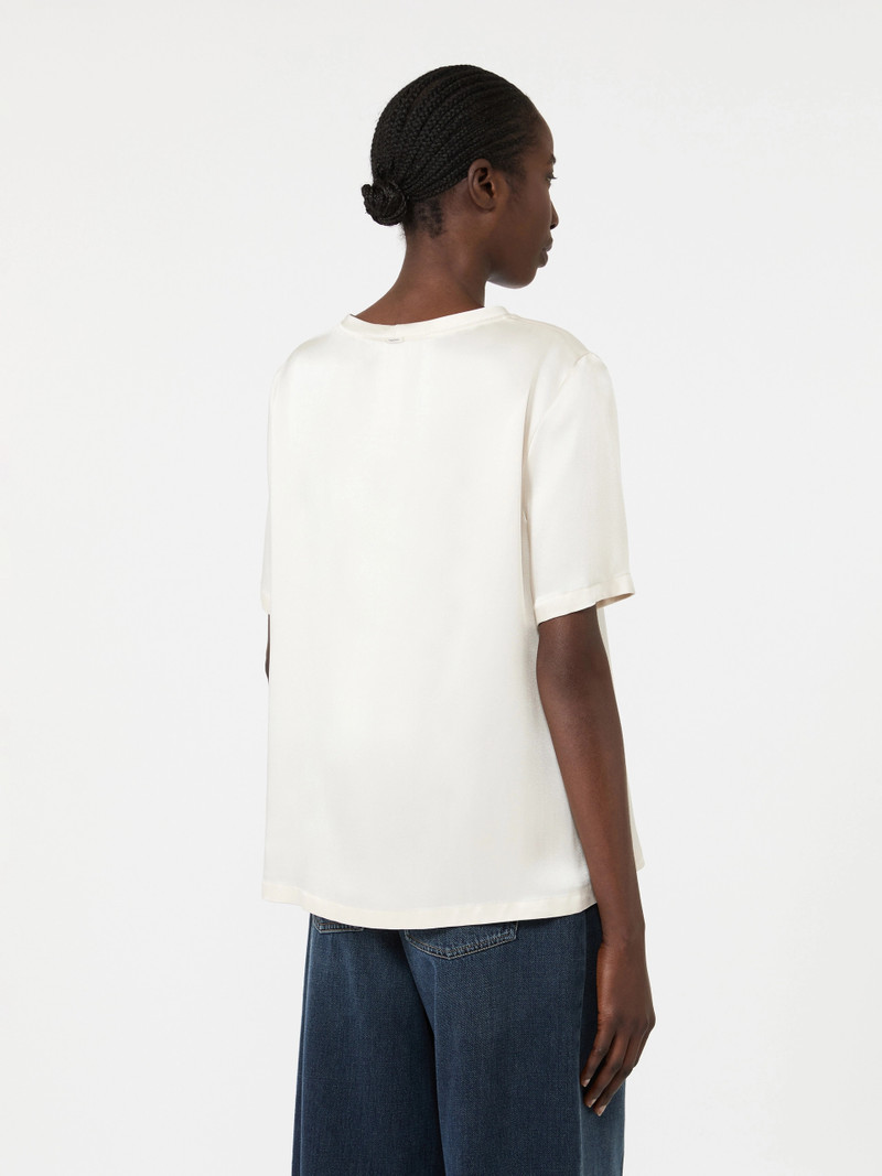 REA Viscose satin blouse - IVORY 4