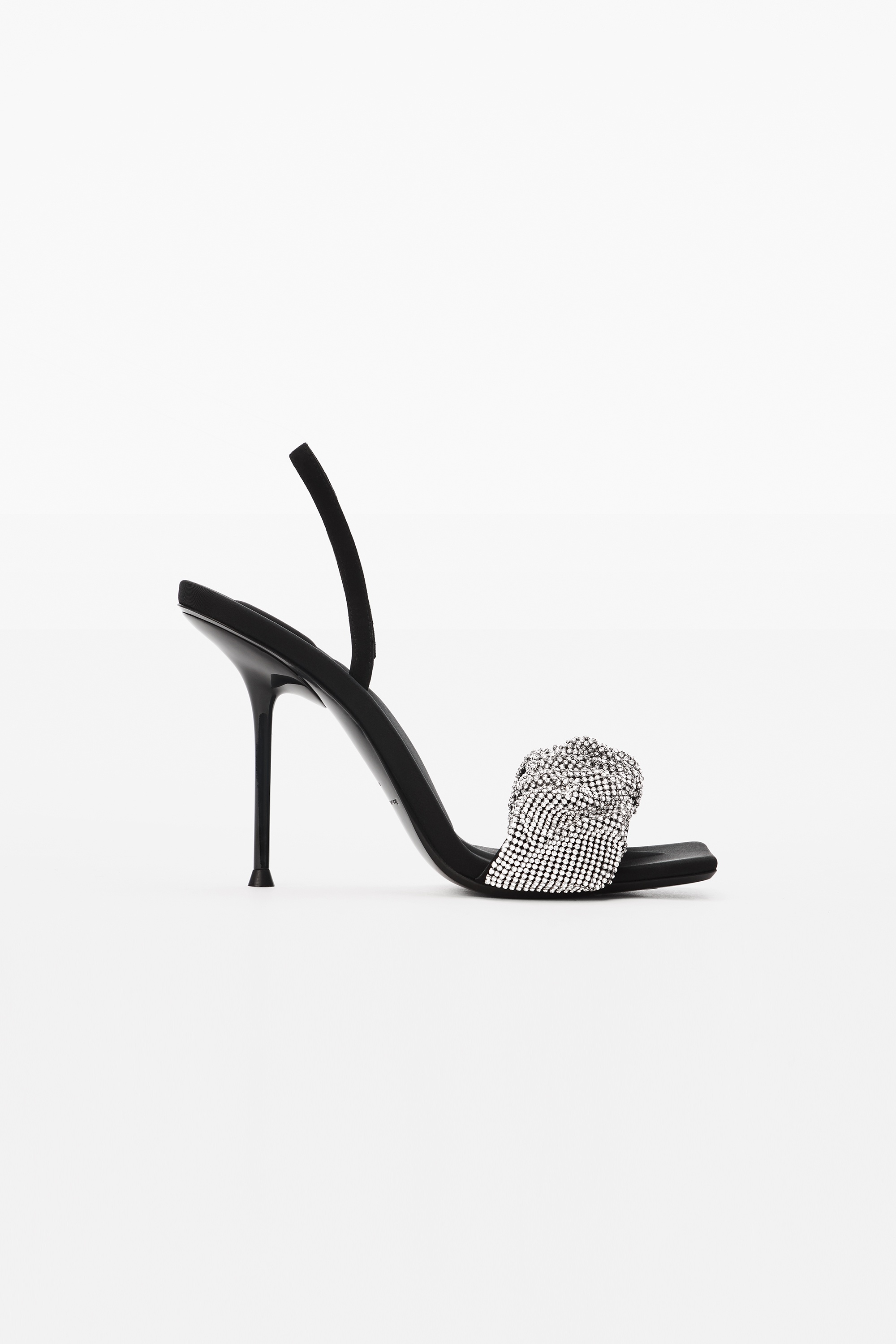 JULIE CRYSTAL SCRUNCHIE SANDAL IN CRYSTAL - 1