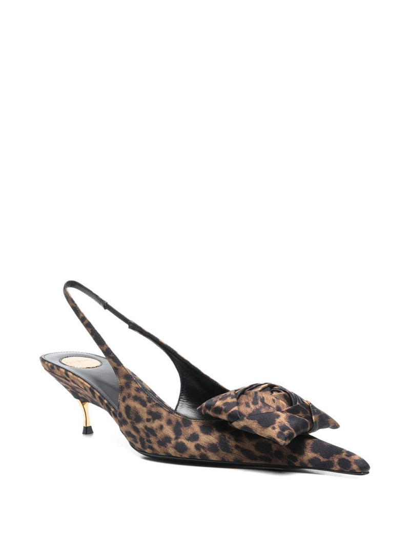 SAINT LAURENT 50mm Dakota bow-detail mules outlook