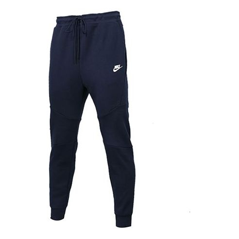 Nike SPORTSWEAR TECH FLEECE Sports Cone Long Pants Navy Blue 805163-455 - 1