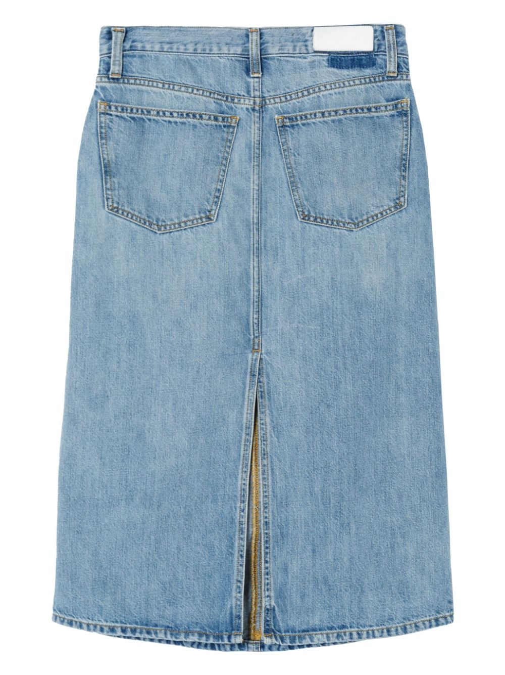Low Rider midi denim skirt - 4