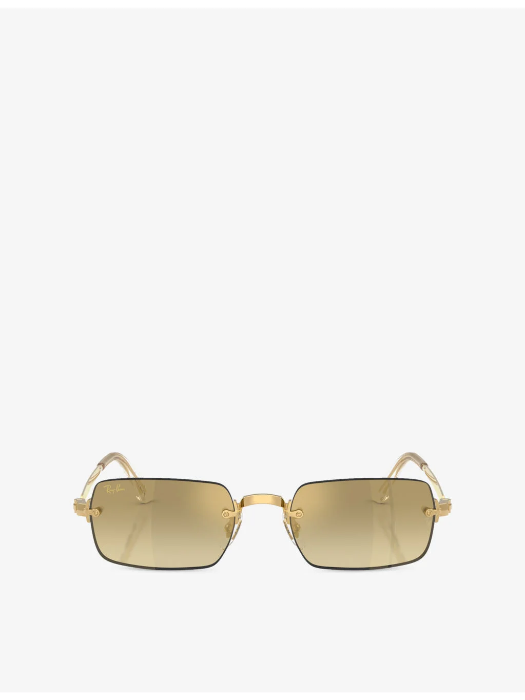 RB3928 Rectangle-Frame Metal Sunglasses - 1