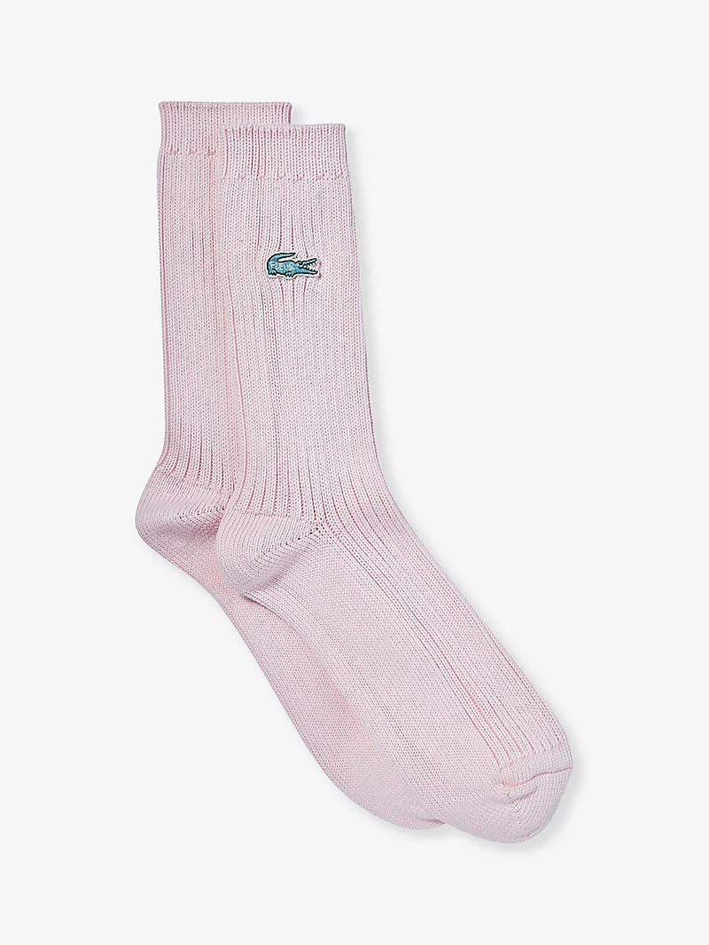 le FLEUR* x Lacoste logo-embroidered stretch-cotton blend socks 1