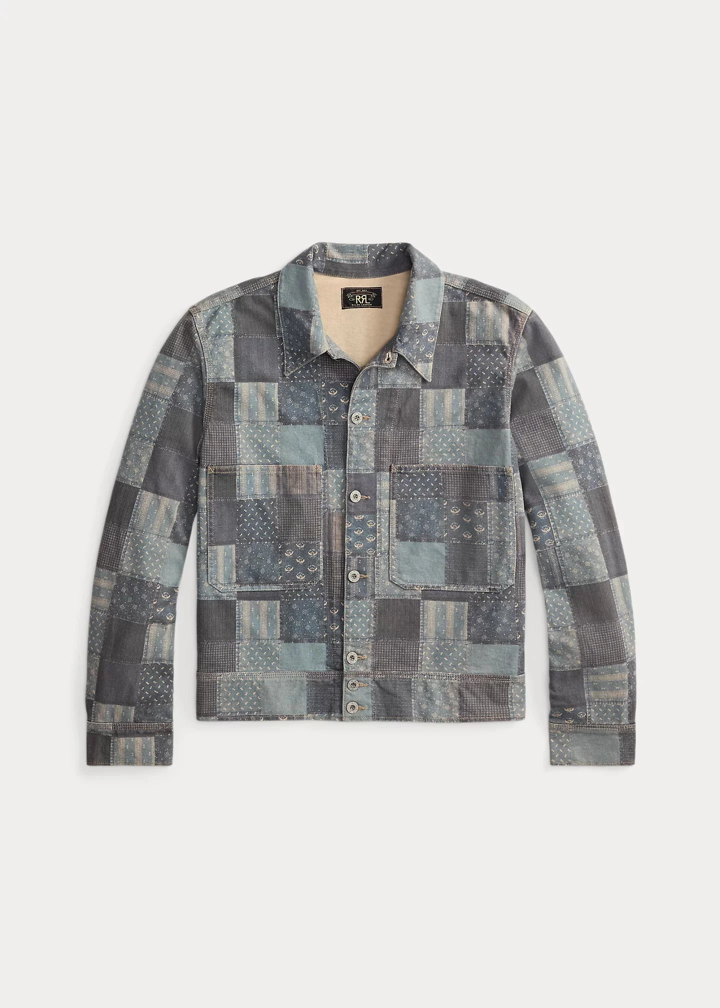 Patchwork-Print Jersey Jacket - 1