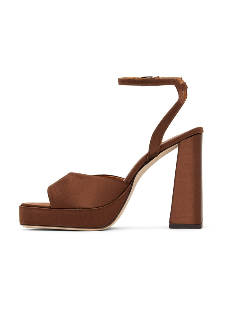STAUD Brown Solange Heeled Sandals outlook