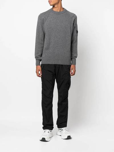 C.P. Company lens-embellished crewneck jumper outlook