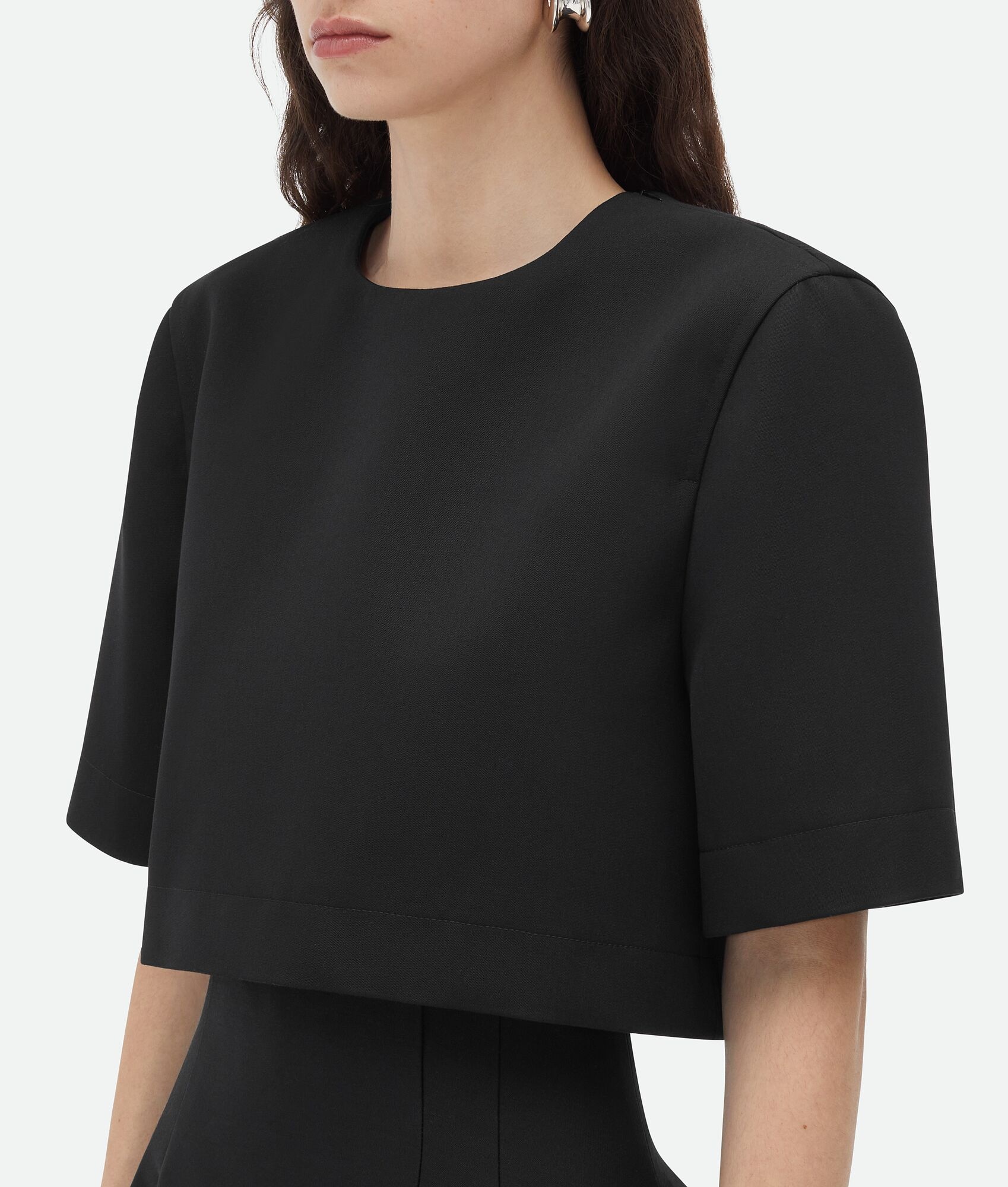 Compact Wool Cropped Top - 4