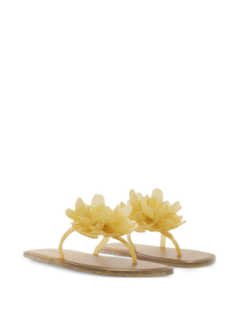 FARM RIO flower-appliqué thong flip flops outlook