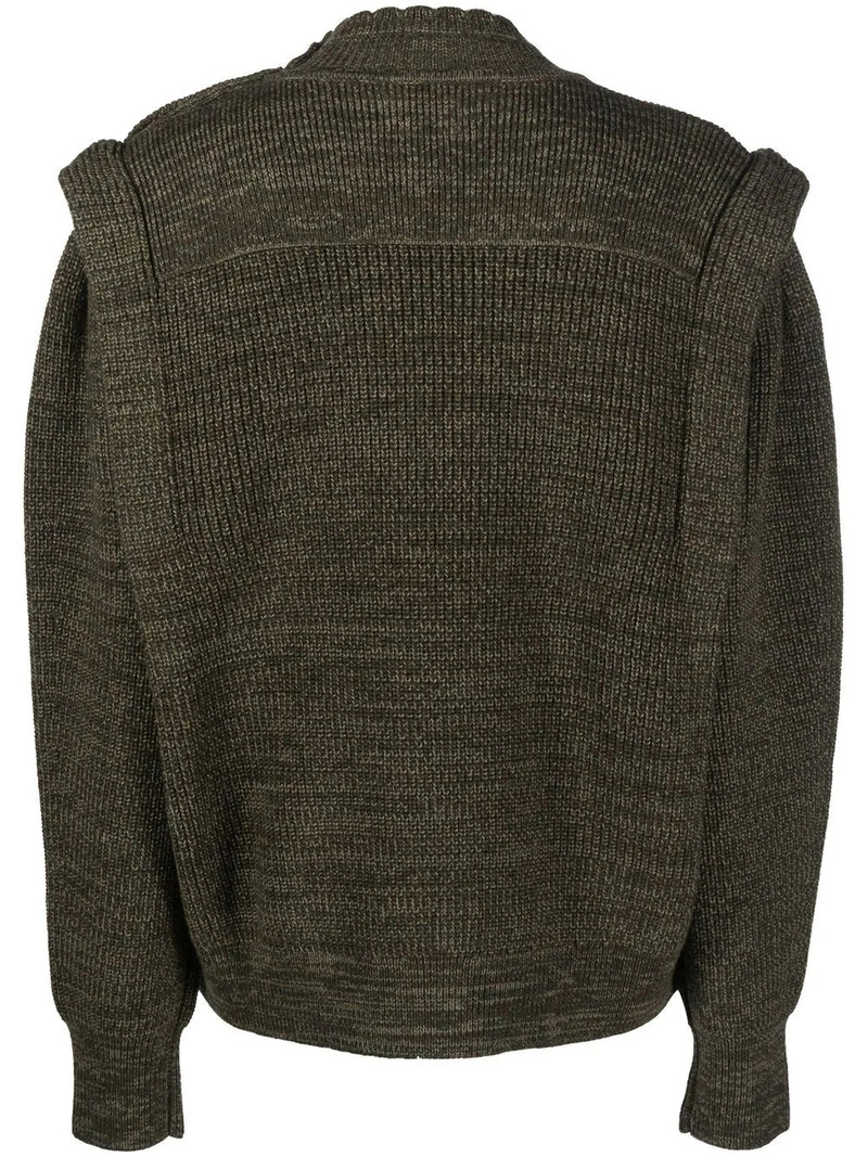 Isabel Marant Étoile Meerya padded-shoulder knit jumper outlook