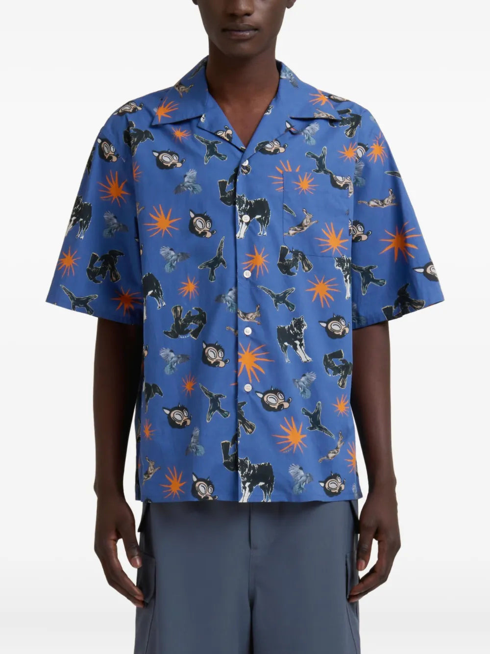 Marni Men Short-Sleeved Shirt With Print - 2