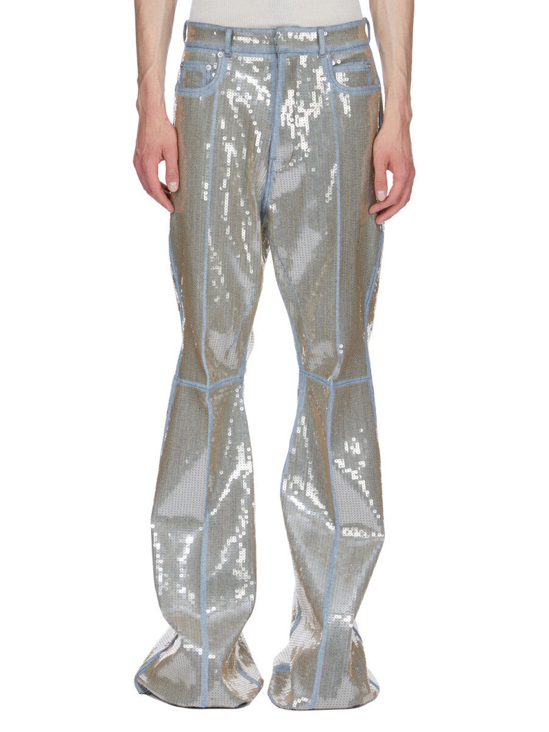 Bolan Bootcut Blue And Sand 1