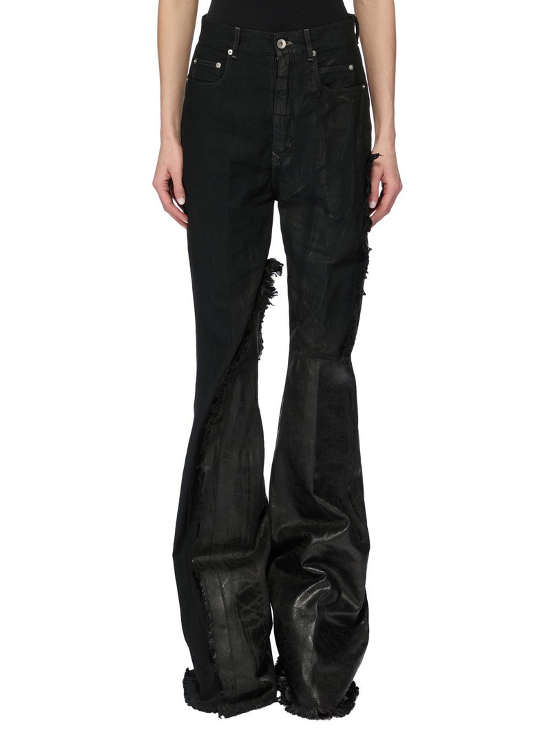distressed panelled jeans 1