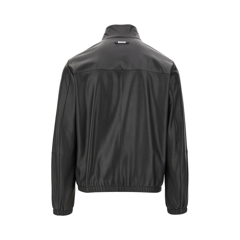 NAPPA LEATHER FULL-ZIP BLOUSON JACKET - 3