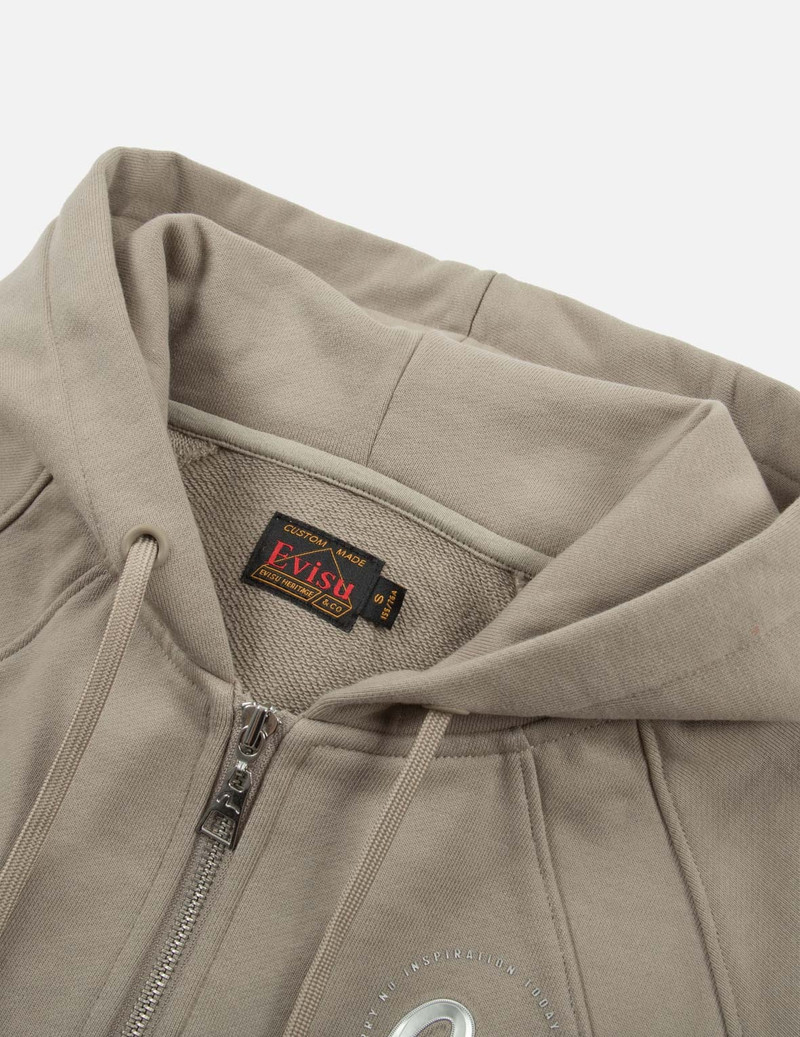 EVISU SEGULL PRINT CROPPED ZIP-UP SWEATSHIRT outlook