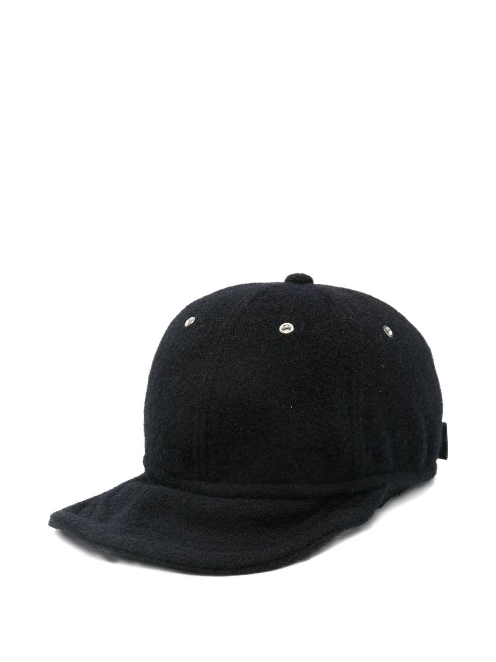 eyelet-detail wool cap - 1