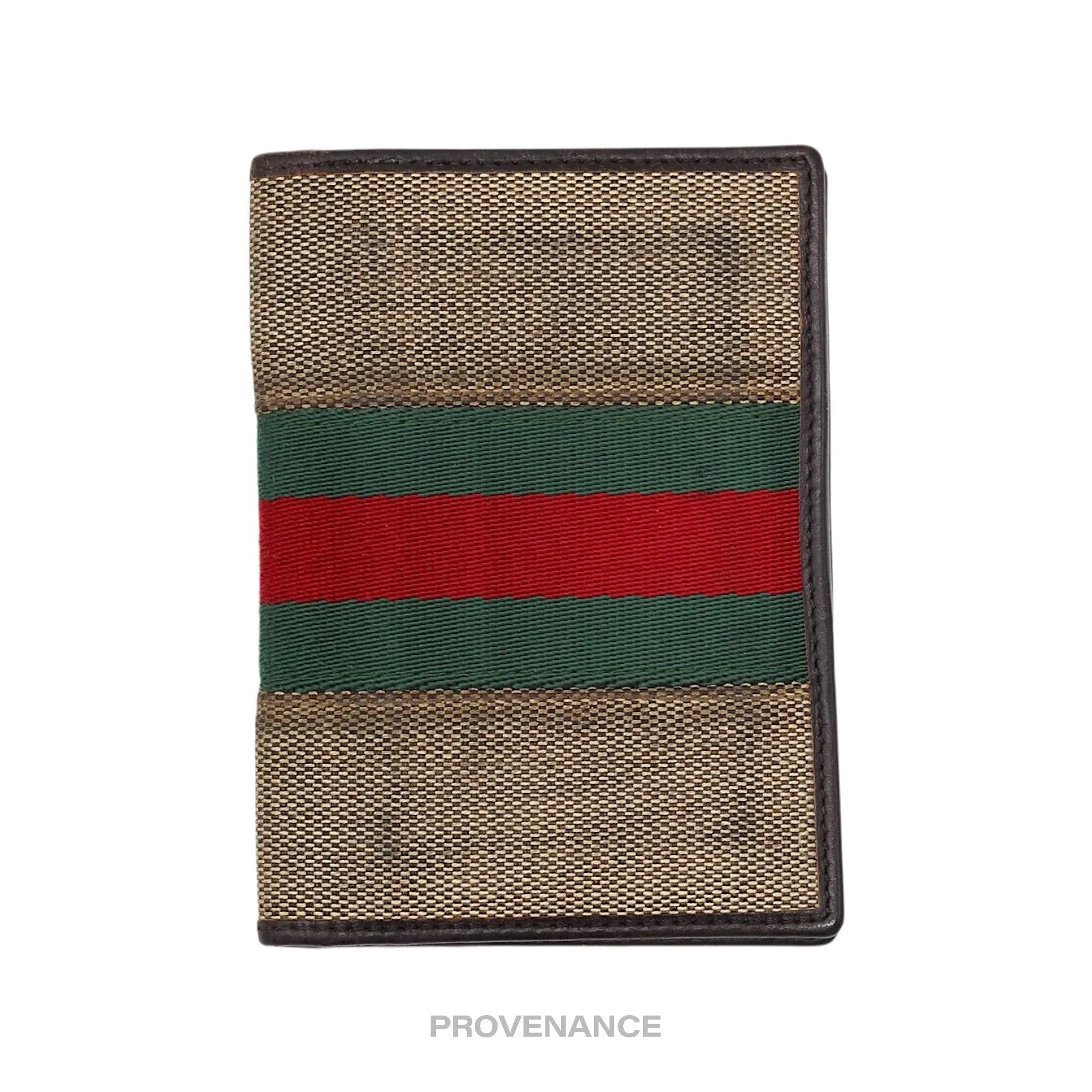 Gucci Pocket Organizer Wallet - Raffia with Web - 1